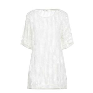 Faith Connexion White Cotton Mesh Top S